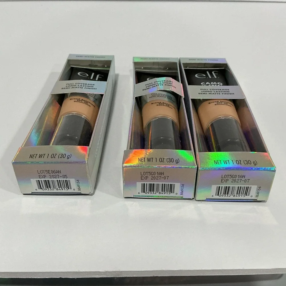 3 ELF Camo CC Cream LIGHT 208 N SPF 30 Color Correcting Matte Neutral Warm 05/27
